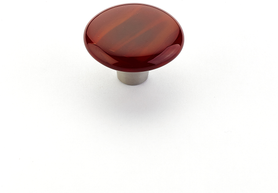 Ice Knob, Round, Scarlet Silk, 1-1/2'' dia 31-SCS