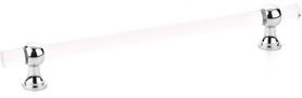 Lumiere Transitional Pull, Adjustable Clear Acrylic, Polished Chrome, 8'' cc 418-26