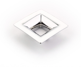 Finestrino Pull, Flared Square, Polished Chrome, 32 mm cc 440-26