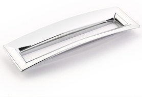 Finestrino Pull, Flared Rectangle, Polished Chrome, 160 mm cc 442-26