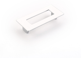 Finestrino Pull, Rectangle, Matte Chrome, 96 mm cc 444-M26