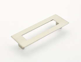 Finestrino Pull, Rectangle, Satin Nickel, 128 mm cc 445-15