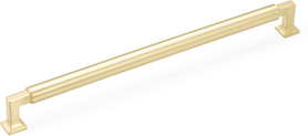 Haniburton Appliance Pull, Satin Brass, 15'' cc 479-SB