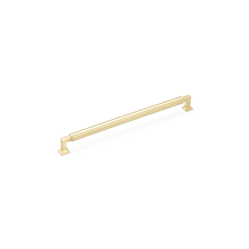 Haniburton Appliance Pull, Satin Brass, 12'' cc 482-SB