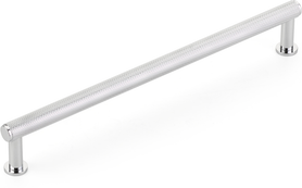 Pub House Pull, Knurled, Polished Chrome, 8'' cc 5008-26