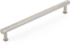 Pub House Appliance Pull, Knurled, Brushed Nickel, 12'' cc 5012A-BN