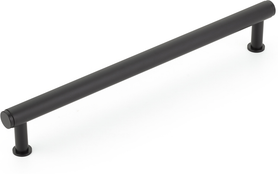 Pub House Appliance Pull, Knurled, Matte Black, 12'' cc 5012A-MB