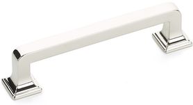 Menlo Park Pull, Polished Nickel, 3-1/2'' cc 522-PN