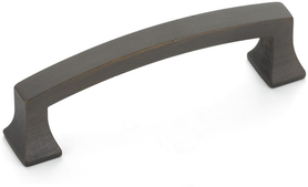 Menlo Park Pull, Arched, Ancient Bronze, 3-1/2'' cc 526-ABZ