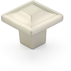 Menlo Park Knob, Square, Satin Nickel, 1-1/4'' 530-15
