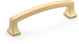 Menlo Park Pull, Arched, Signature Satin Brass, 4'' cc 542-SSB