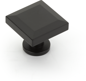 Heathrow Knob, Square, Matte Black, 1-1/4'' 551-MB