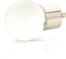 City Lights Globe Glass Knob, Polished Nickel, 1-3/8'' dia 59-PN