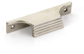 Stradella Edge Pull, Polished White Bronze, 4'' cc, 5'' Overall 682-PWB