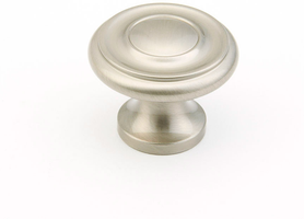 Traditional Round Knob, Satin Nickel, 1-1/4'' dia 703-15