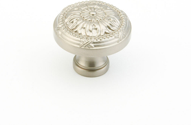 Versailles Knob, Round, Satin Nickel, 1-1/4'' dia 751-15