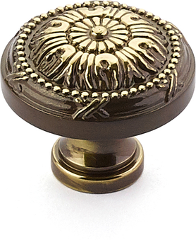Versailles Knob, Round, Antique Light Polish, 1-1/4'' dia 751-ALP