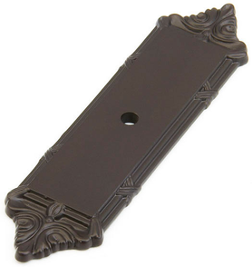 Versailles Backplate for Knob, Oil Rubbed Bronze, 4-1/4'' 761-10B