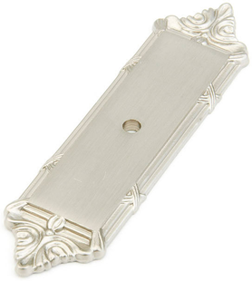 Versailles Backplate for Knob, Satin Nickel, 4-1/4'' 761-15