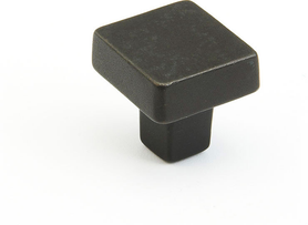 Vinci Knob, Square, Black Bronze, 1-1/4'' dia 789-BB