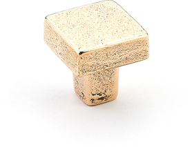 Vinci Knob, Square, Natural Bronze, 1-1/4'' dia 789-NB