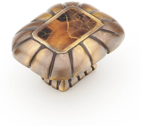 Tiger Penshell Knob, Rectangle, Estate Dover, 1-1/2'' x 1-1/4'' 851-PEN/ED