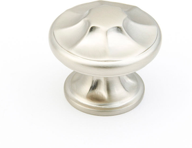 Empire Knob, Round, Satin Nickel, 1-3/8'' dia 876-15