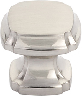 Empire Knob, Square, Brushed Nickel, 1-3/8'' 882-BN