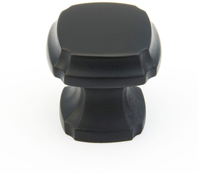 Empire Knob, Square, Matte Black, 1-3/8'' 882-MB