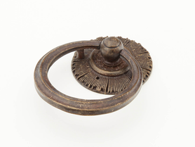 Sunburst Ring Pull with Backplate, Highlighted Bronze, 1-3/8'' dia 977-HLB