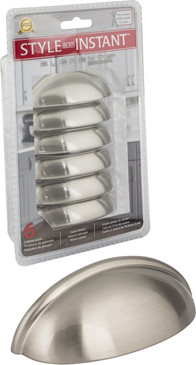 Retail Pack Hardware 3'' cc Cup/Bin Pull 2981SN-R