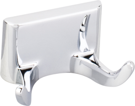 Bridgeport Polished Chrome Double Robe Hook - Retail Packaged BHE1-02PC-R