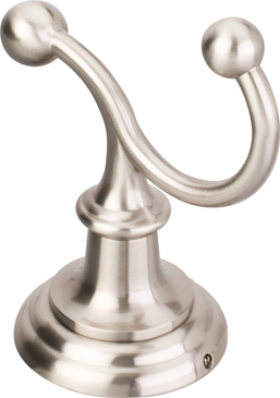 Fairview Satin Nickel Double Robe Hook - Contractor Packed BHE5-02SN
