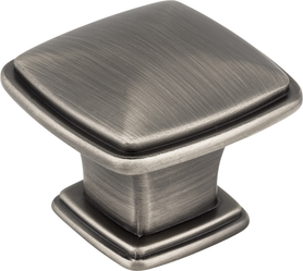 Milan 1-3/16'' Length Square Knob 1091BNBDL