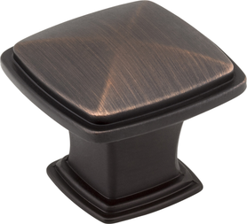 Milan 1-3/16'' Length Square Knob 1091DBAC
