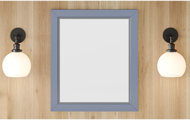 2nd Gen Cade Vanities 25 W x 1'' D x 28'' H Blue Steel Cade mirror MIR2CAD-24-BS