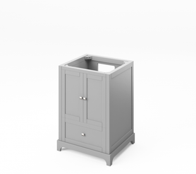 Addington 24'' Grey Vanity, Black Granite Vanity Top, undermount rectangle bowl VKITADD24GRBGR