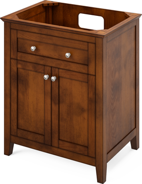 Chatham 30'' Chocolate Vanity, Steel Grey Cultured Marble Vanity Top, undermount rectangle bowl VKITCHA30CHSGR