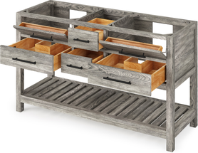 Wavecrest 60'' Weathered Grey Vanity VN2WAV-60-WG-NT