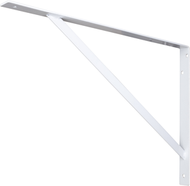 Closet Rod Brackets White Heavy-Duty Shelf Utility Bracket 1421WH