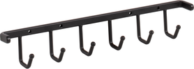 Tie, Belt, & Pant Organizers Matte Black Screw-Mount Belt Rack 296B-MB