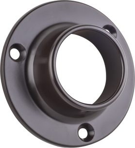 Closet Rod Brackets Dark Bronze Closed Screw-In Mounting Bracket for 1-5/16'' Round Closet Rods M7360-ORB