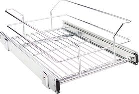 11-Min Organizers 12'' Metal Pullout Basket MBPO15-R