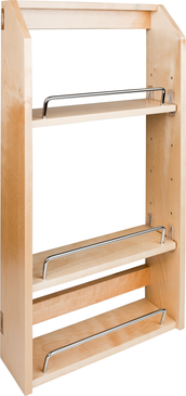 Door-Mounted Racks 15'' Wood Door Mount Spice Rack SPR15A