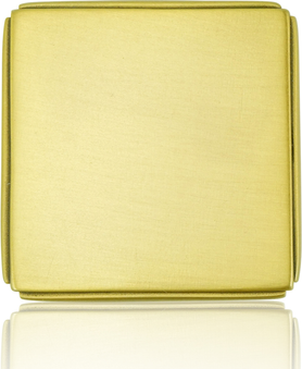 Halton Square Knob, Florentine Gold Finish 10435FG