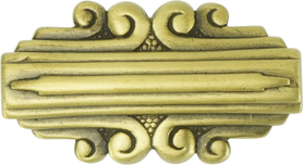 Marseille Oval Knob, Burnish Brass Finish 10661BB