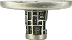 Tile Oval Knob, Antique Nickel 10673AN