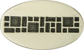 Tile Oval Knob, Antique Nickel 10673AN