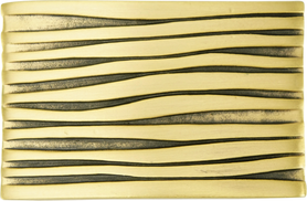 Wave Rectangle Knob, Museum Gold 10685MG