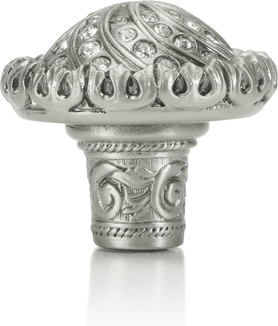 Fontainebleau Knob, Clear Crystal Antique Nickel Finish 7719AN